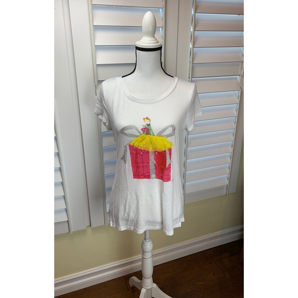 Ann Taylor Loft Lightweight w/Sequins T-Shirt - Size M (A128)
